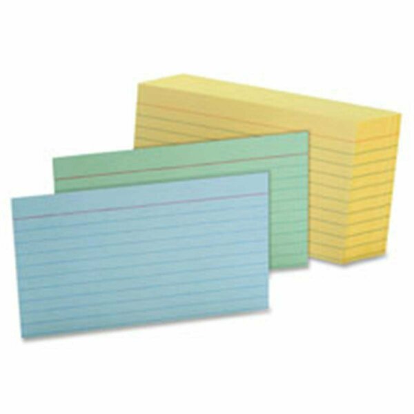 Suitex Index Card- Ruled- 3 in. x 5 in.- 100-PK- Canary SU3201626